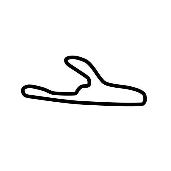 Virginia International Raceway South Course Circuit Race Track Outline Vinyl Decal Sticker