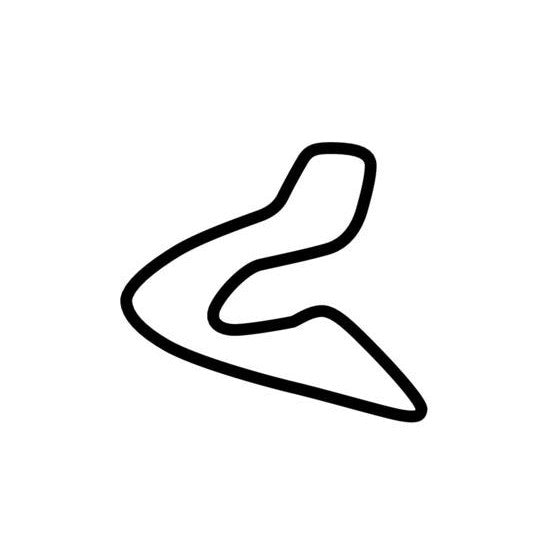 Wakefield Park Raceway Race Track Outline Vinyl Decal Sticker