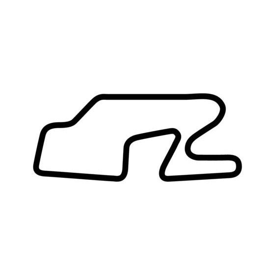 Watkins Glen International 1980 Circuit Race Track Outline Vinyl Decal Sticker