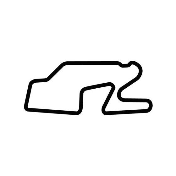 Watkins Glen International Circuit Race Track Outline Vinyl Decal Sticker