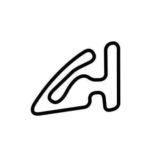 Willow Springs Kart Track Circuit Race Track Outline Vinyl Decal Sticker