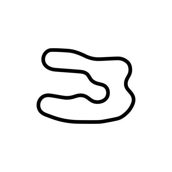 Wilzig Racing Manor Track Circuit Race Track Outline Vinyl Decal Sticker