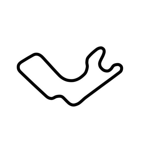 Winton Motor Raceway Short Race Track Outline Vinyl Decal Sticker