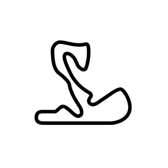 Zandvoort Park Circuit Race Track Outline Vinyl Decal Sticker