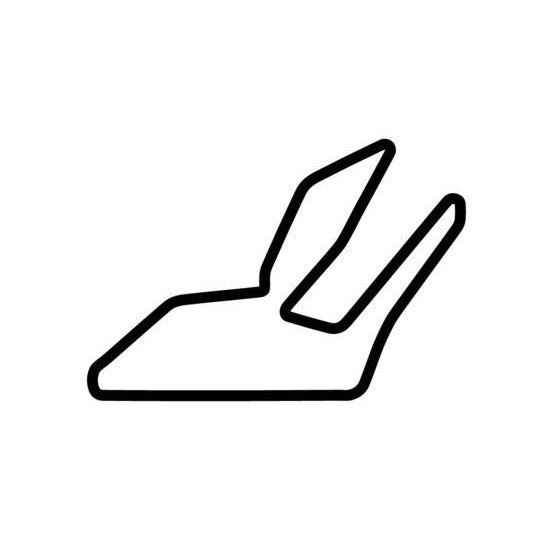 Zhuhai International Circuit Race Track Outline Vinyl Decal Sticker