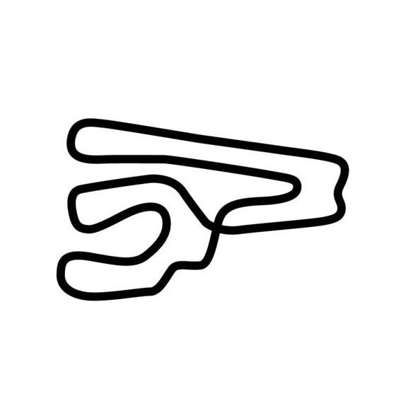 Zwartkops Raceway Kart Circuit Race Track Outline Vinyl Decal Sticker