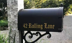 Custom Mailbox Lettering and Numbering Digits Address Family Name Vinyl Decal Sticker