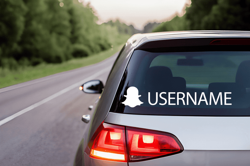 Snapchat Username Social Media Vinyl Decal Sticker