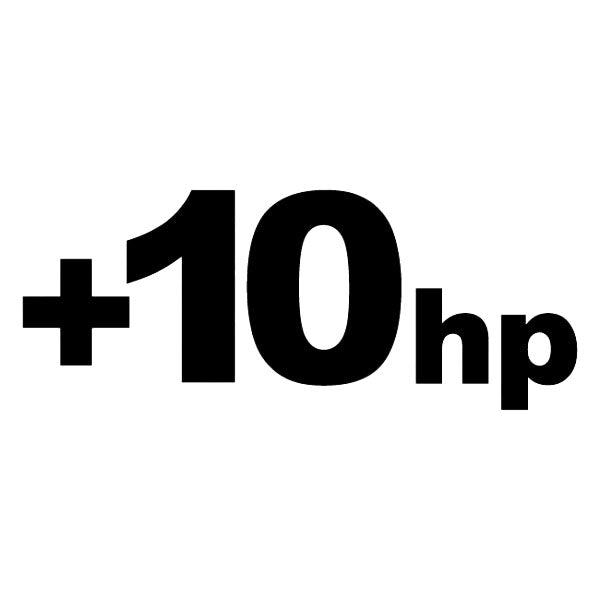 +10hp racing horsepower decal sticker