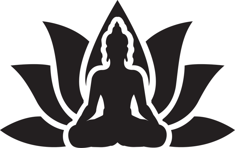 Buddha Buddhist Yoga Lotus Flower Background Vinyl Decal Sticker