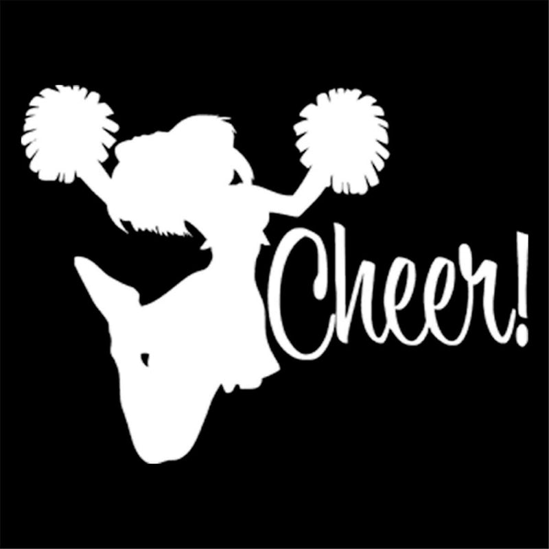 Cheerleading Sports Vinyl Decal Car Window Door Girl's Room Wall Art Stickers