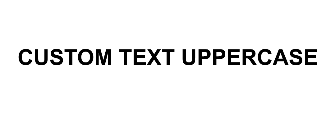 Custom Text Uppercase Vinyl Decal Sticker
