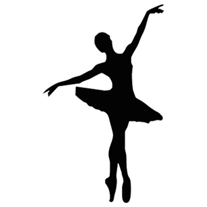 Dancing Girl Ballerina Ballet Dancer Car Decal Wall Stickers Kids Room Decor