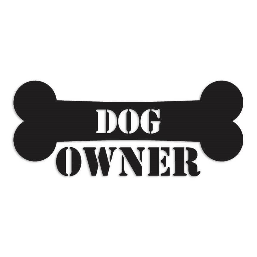 Dog Owner Bone Decal Sticker