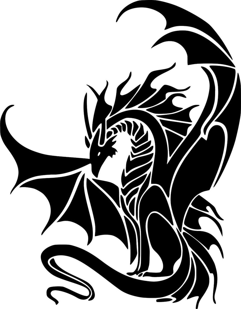 Dragon Fantasy Creature Myth Art Car Wall Truck Window Vinyl Sticker Decal
