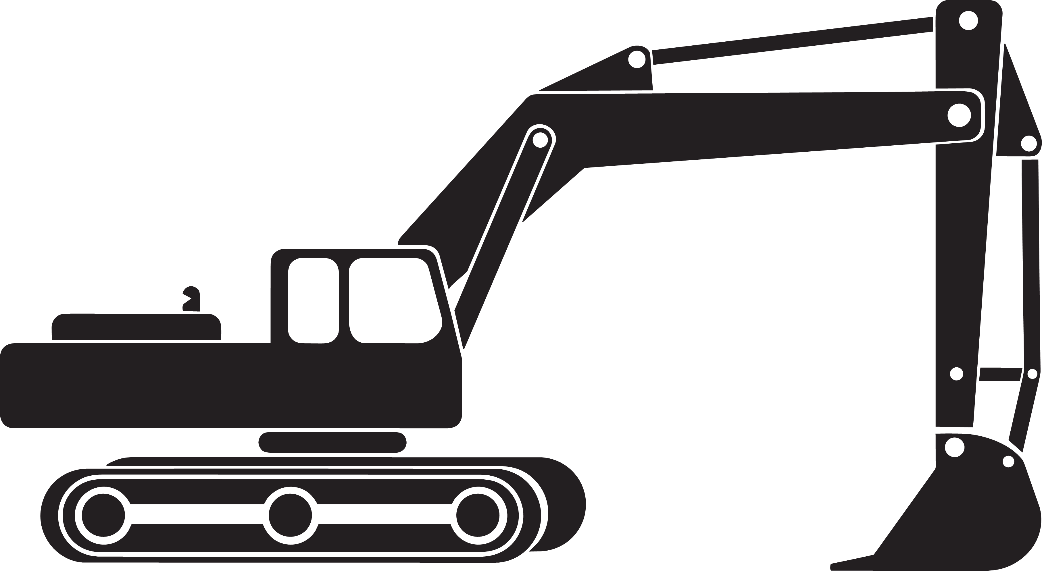 Excavator Heavy Machine Digging Decal Sticker
