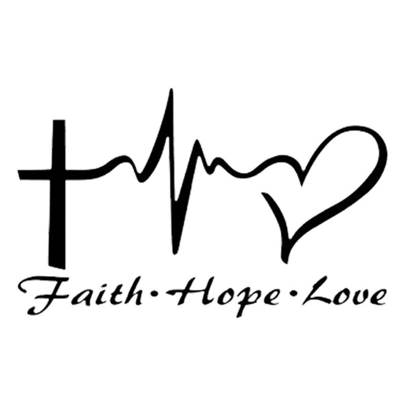 Jesus Love Window Door Car Sticker Laptop Truck Black Vinyl Decal Sticker Decor