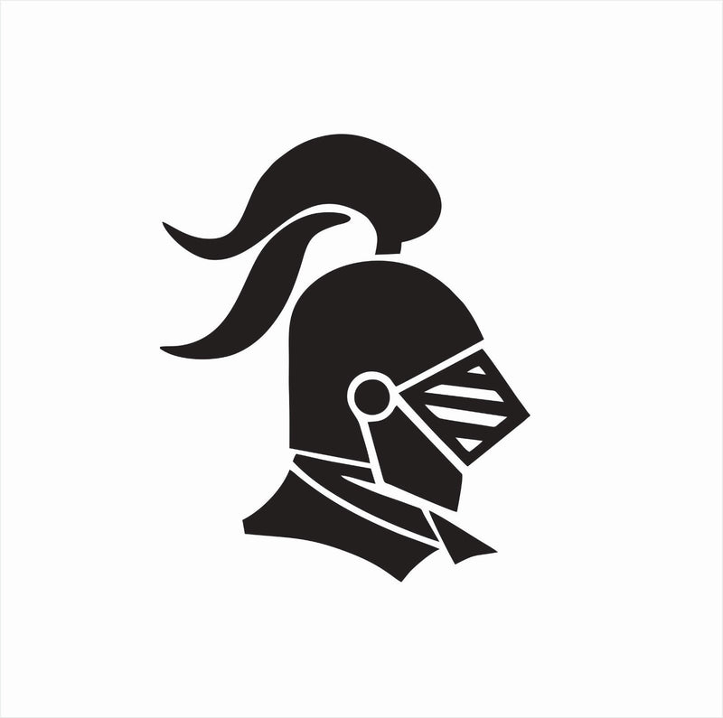 Knight Helmet Medieval Vinyl Die Cut Car Decal