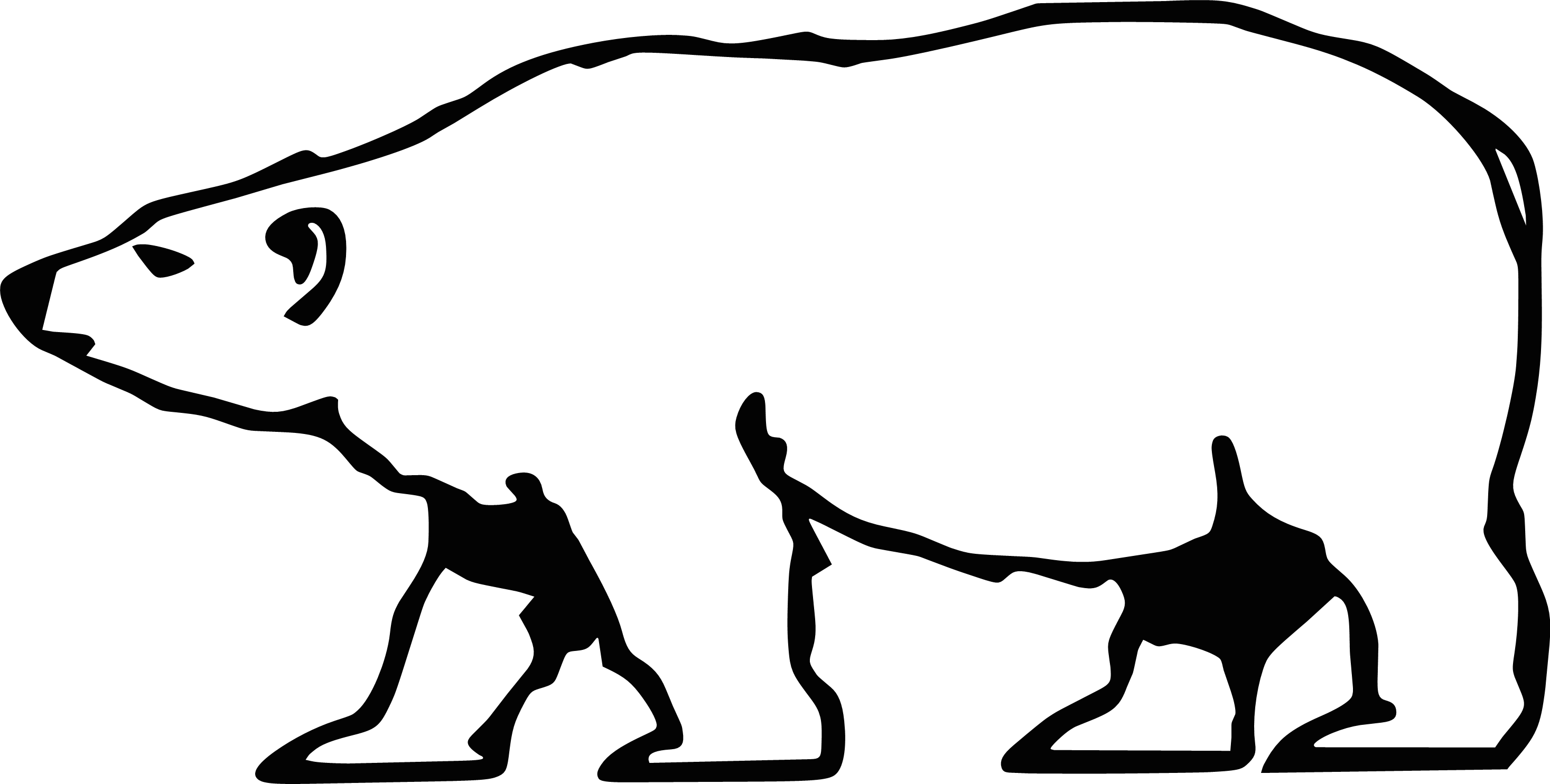 Polar Bear Vinyl Decal  3