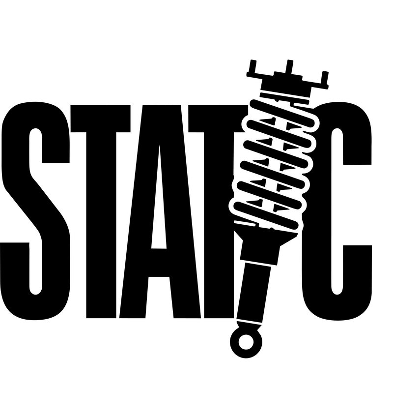 STATIC Decal Sticker JDM Stance Drop Hellaflush Coilover