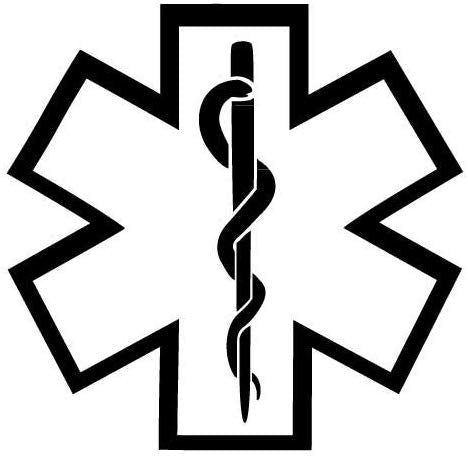Star of Life Medical EMS Vinyl Sticker Decal