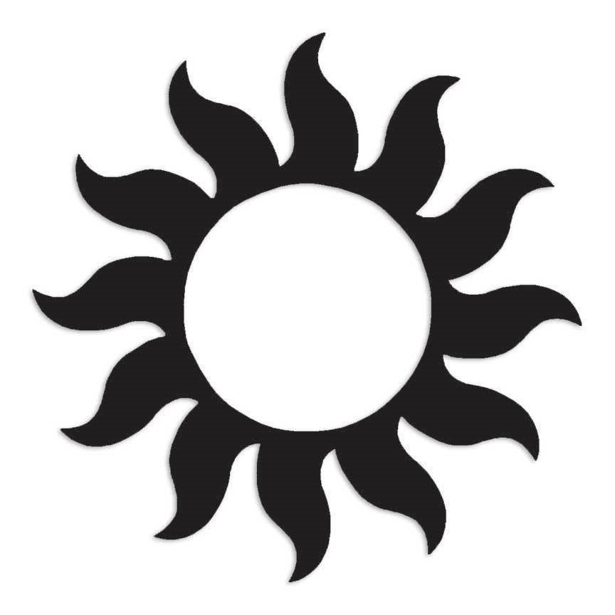 Sun Art Decal Sticker