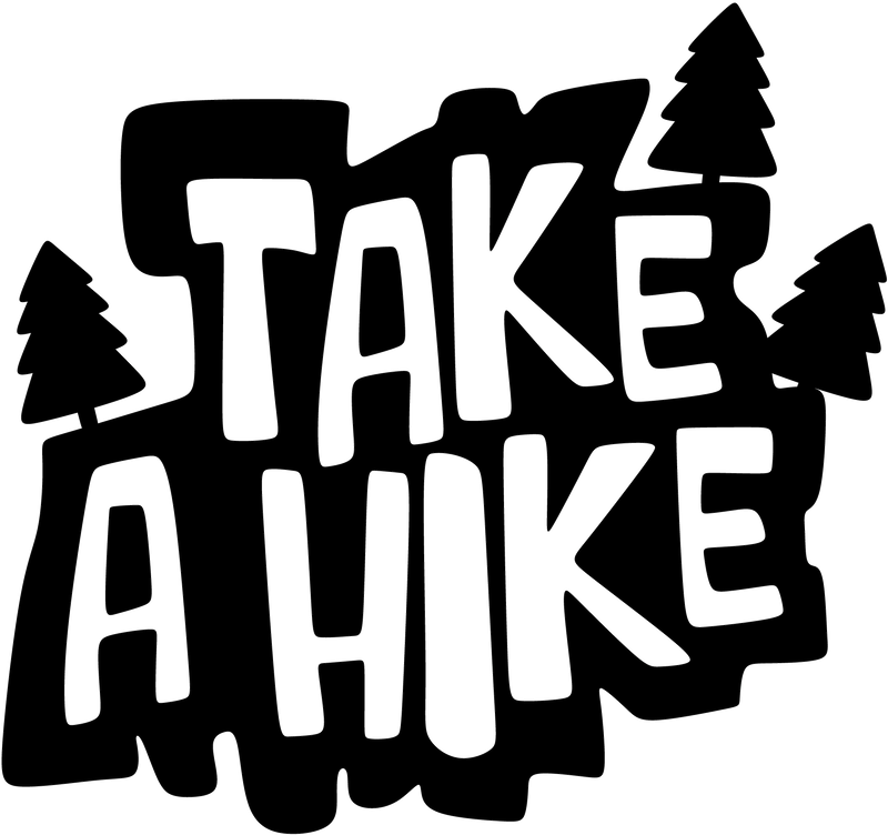 Take A Hike Nature Walk Woods Text Tree Outdoors Vinyl Decal Sticker