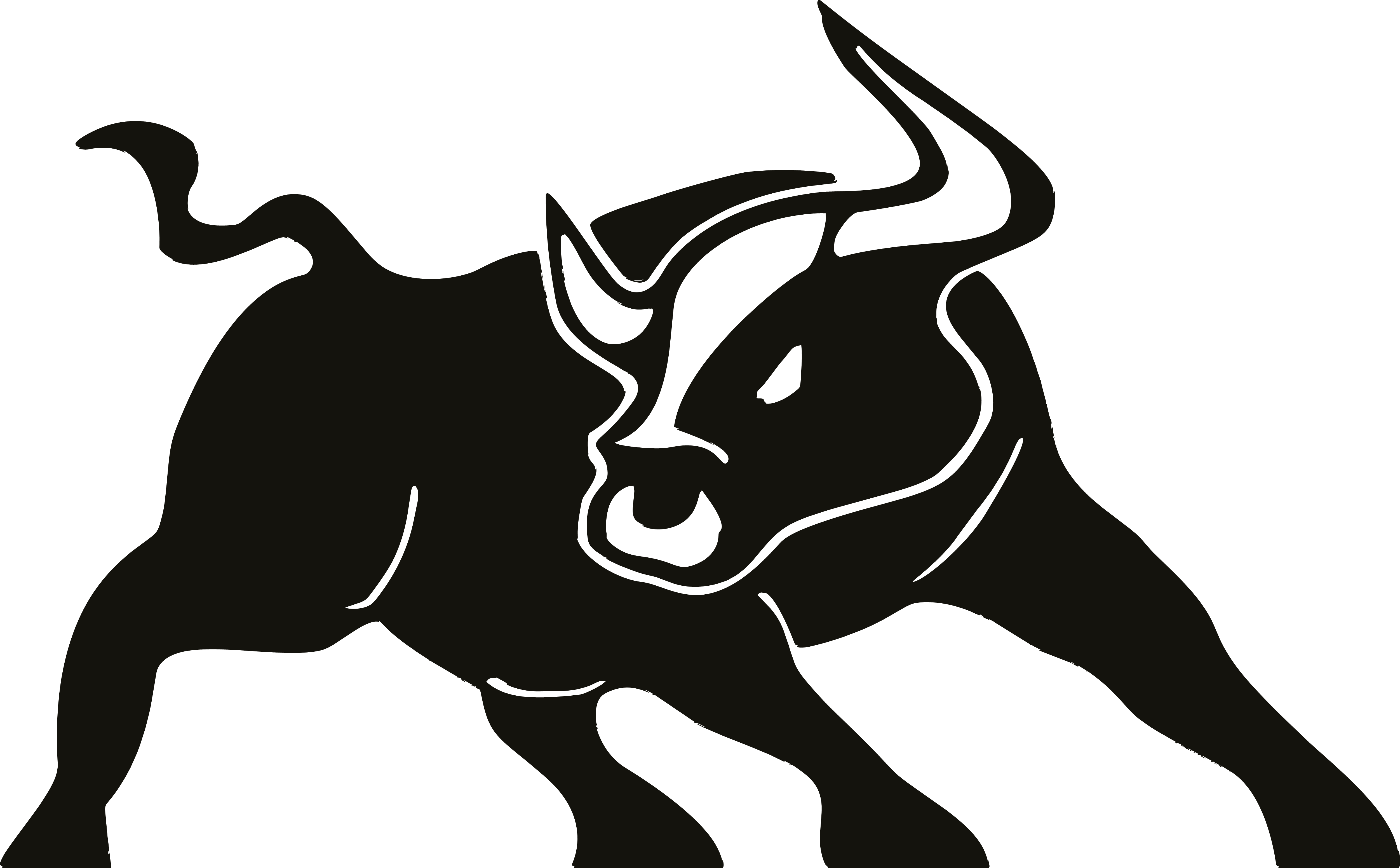 Taurus Bull Sticker Vinyl Bull Decal Animal silhouette Outdoor Decals Car Sticker Decal Car Decal Bull Decal for Laptop