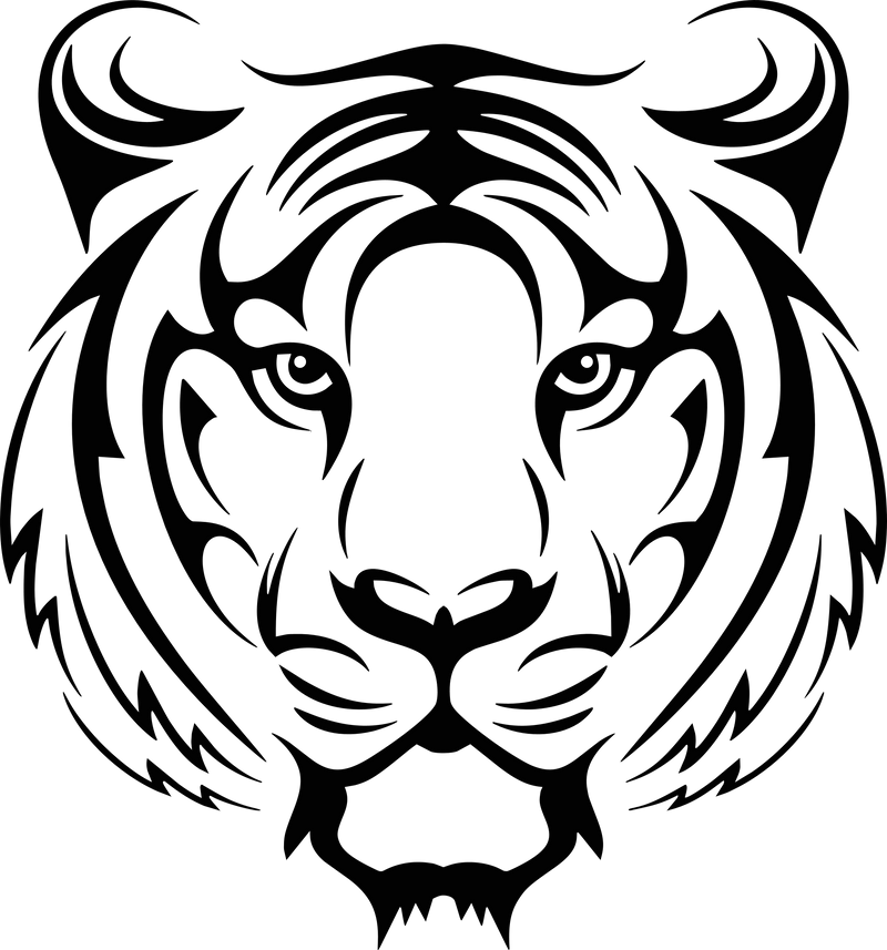 Tiger Tribal Head