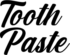 Tooth Paste Text Script Style2 Vinyl Decal Sticker