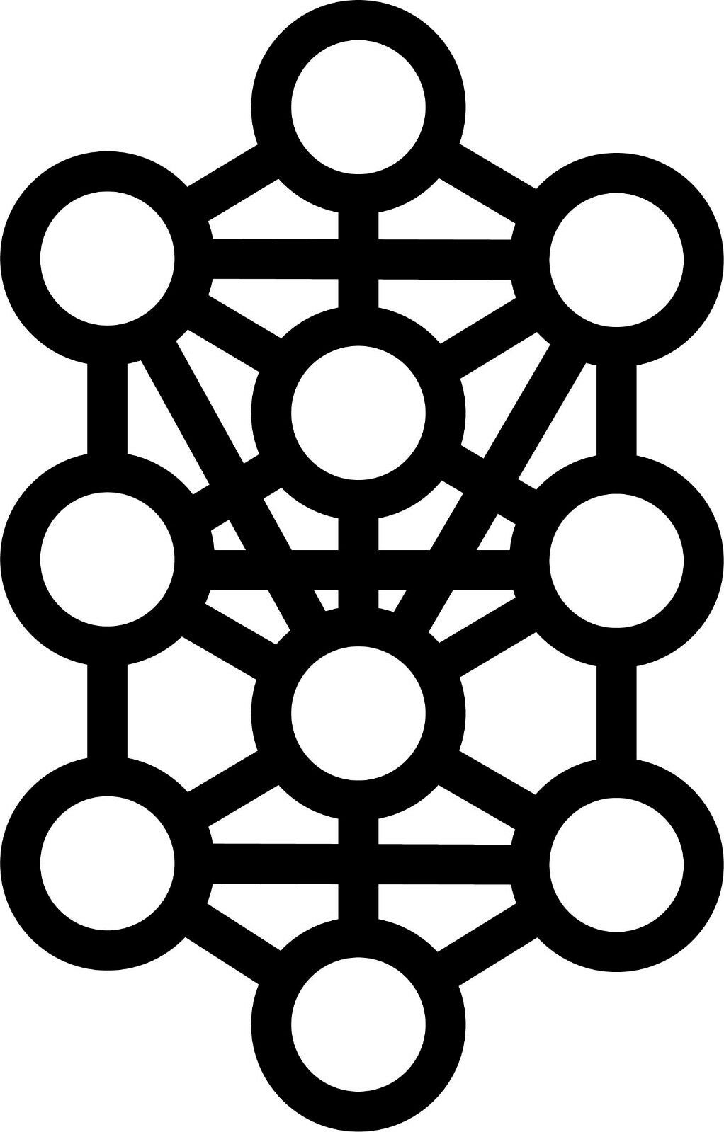 Tree of Life vinyl decal Kabbalah Sticker Mysticism Gnostic