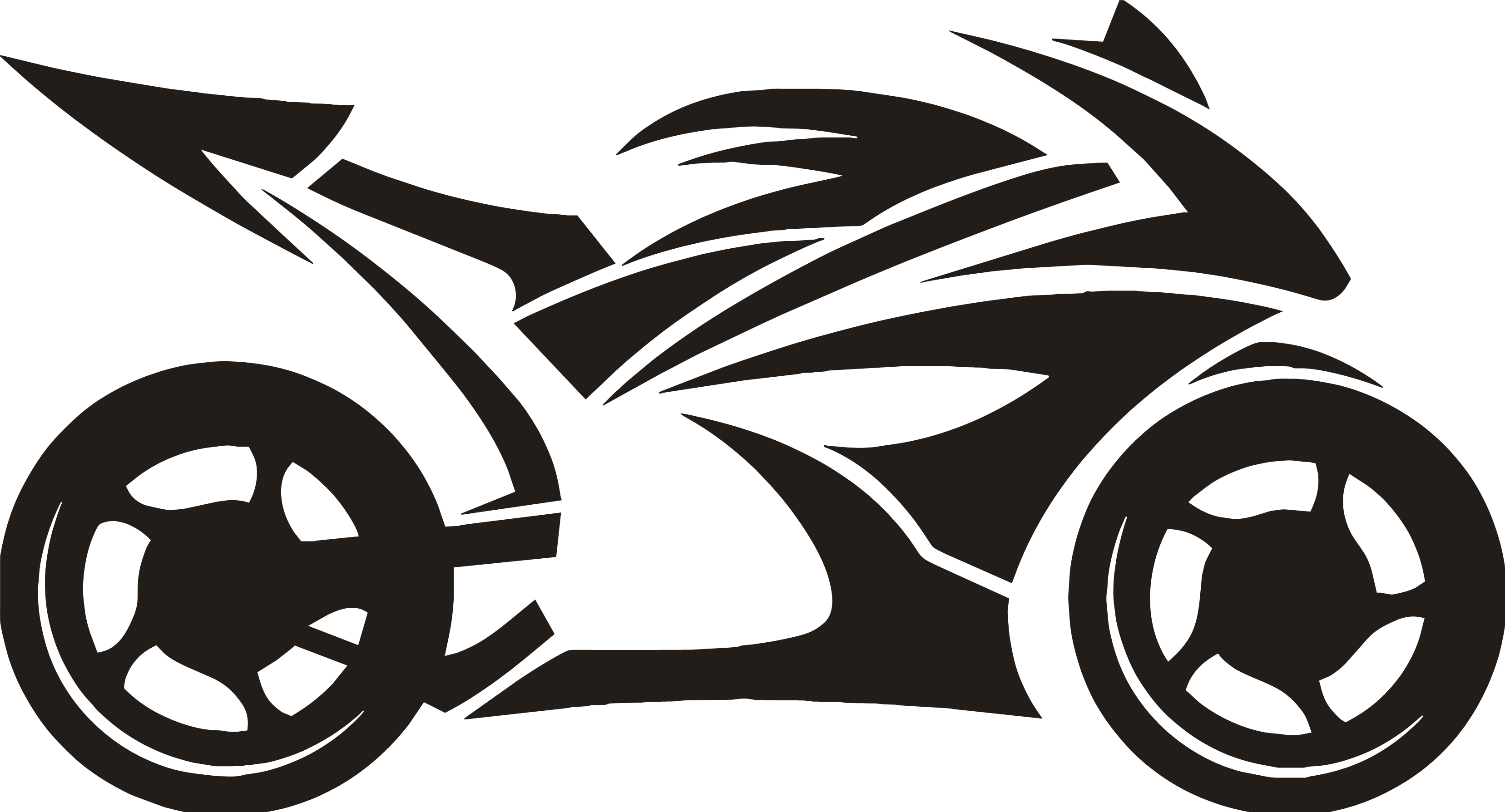 Tribal Style Motorcycle Sportbike Vinyl Decal