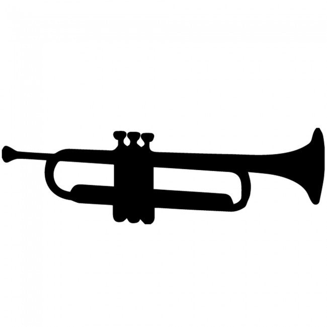 Trumpet Music Wall Car Laptop Sticker