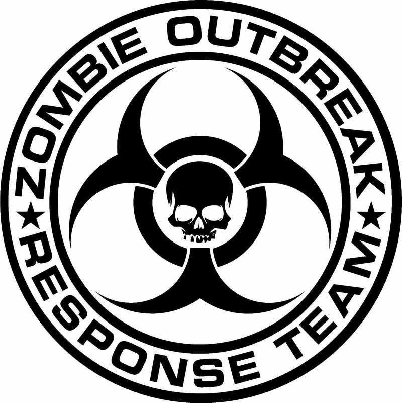 Zombie emergency response team walking dead apocalypse Decal Sticker