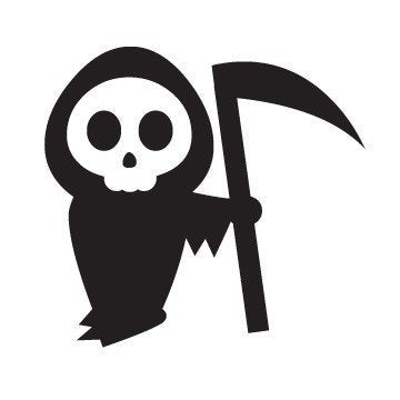 death skull decal vinyl sticker for car windows