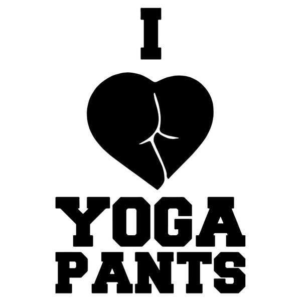 I Love Yoga Pants Decal Sticker Decals Hut