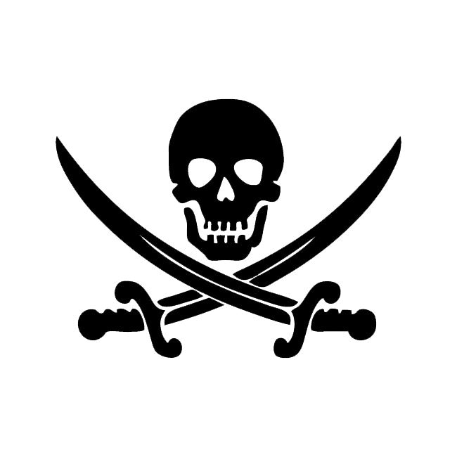 jolly roger skull decal sticker