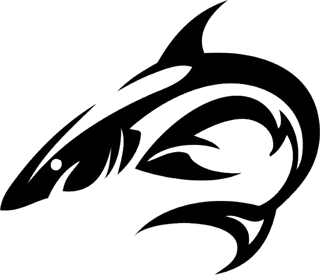 Tribal Shark Ocean Predator Sea Animal Vinyl Decal Sticker