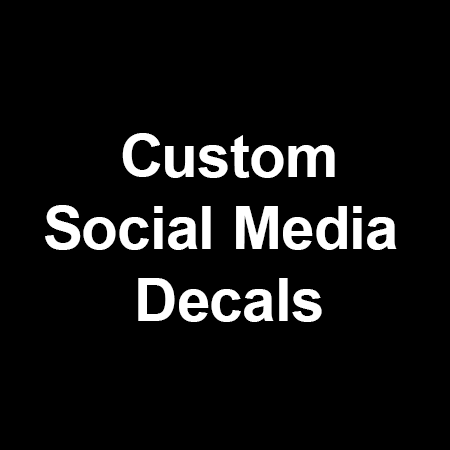 Custom Social Media Decals