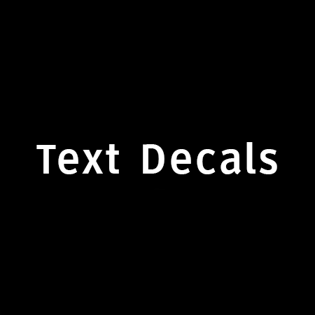 Text Decals