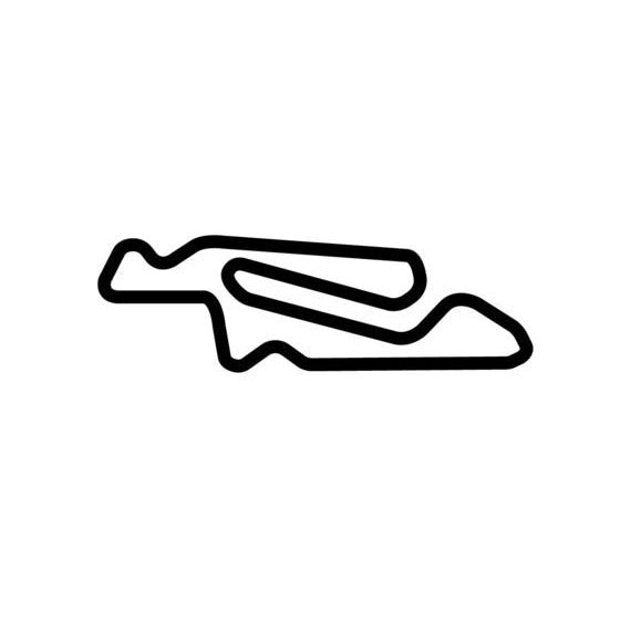 Arizona Motorsports Park Circuit Race Track Outline Vinyl Decal Sticker