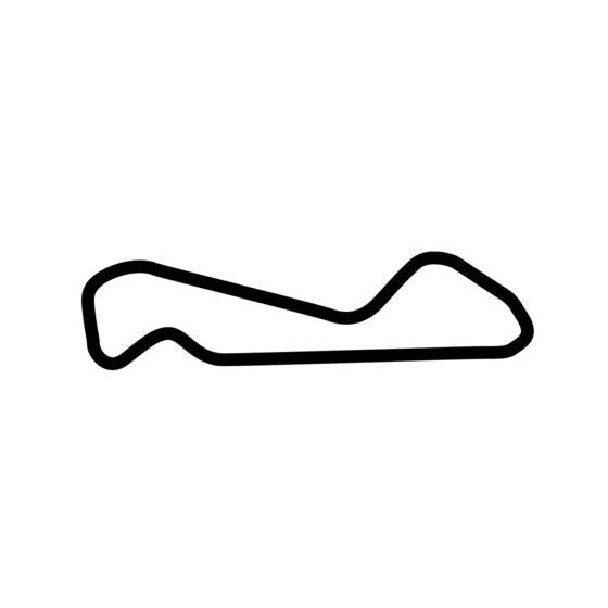 Arizona Motorsports Park East Circuit Race Track Outline Vinyl Decal S ...