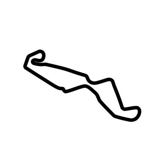 Assen Tt Circuit Race Track Outline Vinyl Decal Sticker