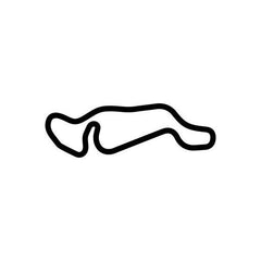 Atlantic Motorsports Park Amp Circuit Race Track Outline Vinyl Decal Sticker