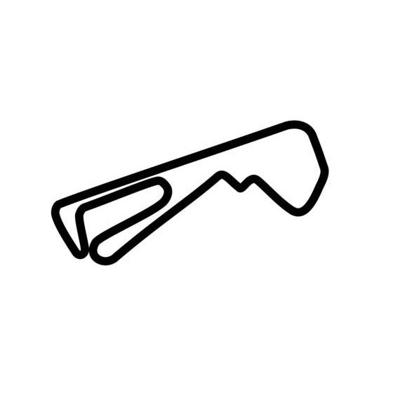 Autodromo Dellumbria Circuit Race Track Outline Vinyl Decal Sticker