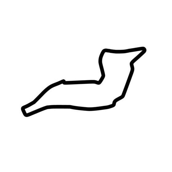 Autodromo Enzo E Dino Ferrari Imola Circuit Race Track Outline Vinyl Decal Sticker