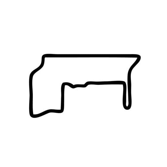 Baltimore Street Circuit Race Track Outline Vinyl Decal Sticker ...