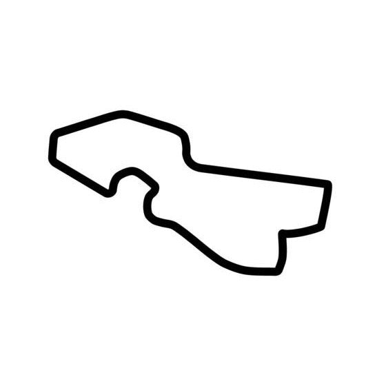 Belle Isle Grand Prix Circuit Race Track Outline Vinyl Decal Sticker