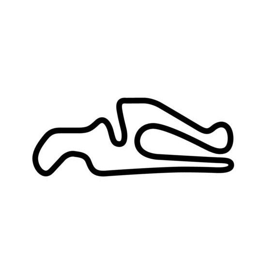 Calspeed Karting Grande Course Circuit Race Track Outline Vinyl Decal Sticker