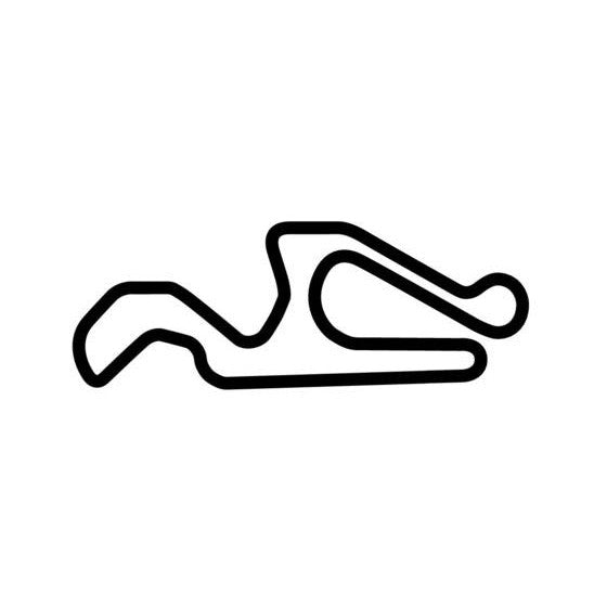 Calspeed Karting Nuovo Course Circuit Race Track Outline Vinyl Decal Sticker